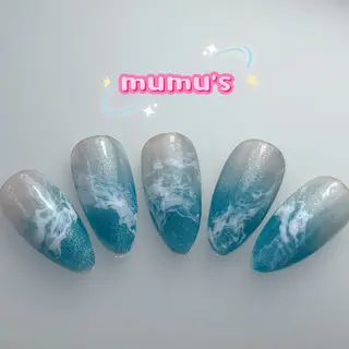 ミディアム カラー mumu's ネイルサロン渋谷店のネイルデザイン