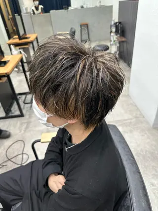 ショート カラー メンズ カラー専門美容師🤍 Manami🤍のヘアスタイル