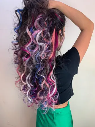 ロング パーマ ヘアアレンジ キッズ WEST OLAND 安藤のヘアスタイル