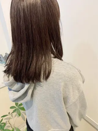 カラー ブリーチしない暖色 カラー🥀杉 優菜のヘアスタイル