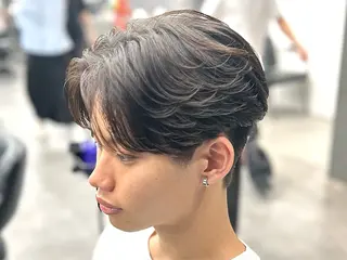 ショート パーマ メンズ 韓国ヘア🇰🇷 メンズパーマ/つかさのヘアスタイル