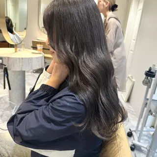 ロング カラー 縮毛/透明感カラー Mariamu🫧のヘアスタイル