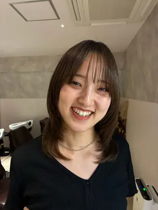 ロング アレンジ/縮毛矯正 FACE。ゆのんのヘアスタイル