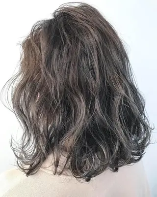 ミディアム カラー パーマ ヘアアレンジ メンズ キッズ ネイル マツエク・マツパ Lien 深井店のヘアスタイル