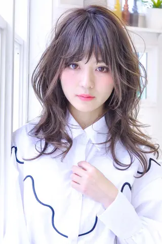 ミディアム カラー 中田 敏明のヘアスタイル