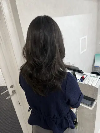 ロング カラー 新宿美容室 ダブルカラーのヘアスタイル
