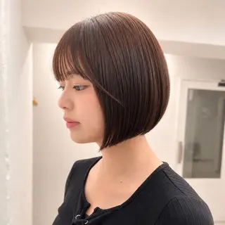 ショート カラー 🪞ボブ特化/顔 まわり🧸mai🎀のヘアスタイル