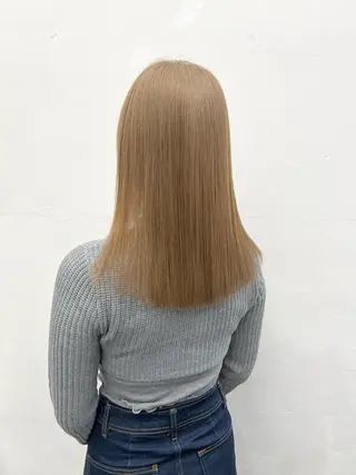 セミロング カラー ヘアアレンジ HARU//原宿🤍 リピート率NO.1のヘアスタイル