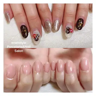 ミディアム ネイル 🐾enen style 🐾のネイルデザイン