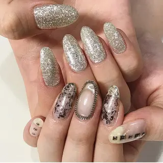 ネイル 渋谷／チップ長さ出し 👑アプレgel-xのネイルデザイン