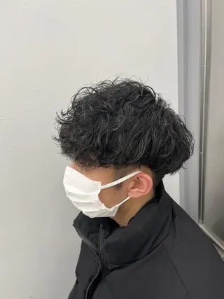 ショート 京都河原町 メンズパーマ助川龍哉のヘアスタイル