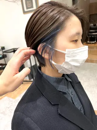 カラー 💎寒色特化💎 透明感カラーみきのヘアスタイル