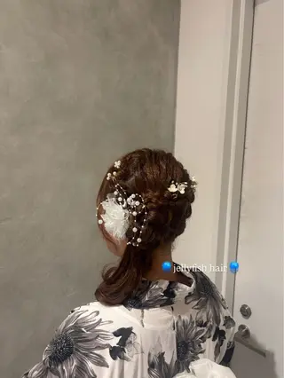 セミロング ヘアアレンジ 🍒みしろ ほたる🍒のヘアスタイル