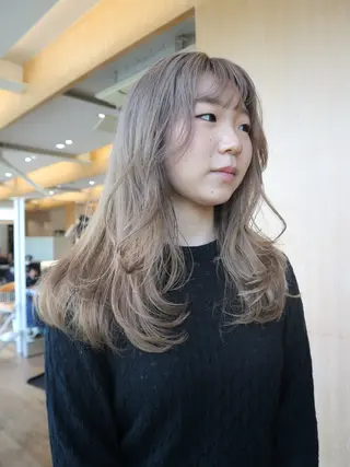 ロング カラー 🍊mai🍊 似合わせスタイル🌿のヘアスタイル