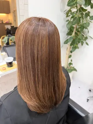 セミロング 🎀豊橋/豊川🎀 ハイトーンうらら🎀のヘアスタイル