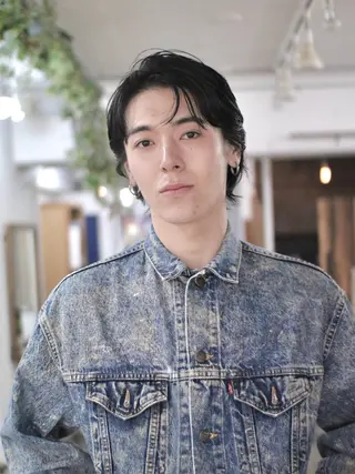 ミディアム パーマ メンズ 木村陸弥🌿似合わせ 再現性メンズヘアのヘアスタイル