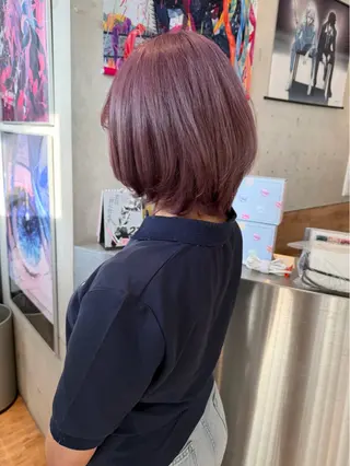 ミディアム カラー 似合わせカット/ デザインカラー🦄のヘアスタイル