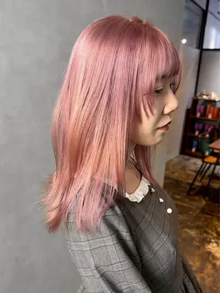 セミロング カラー 透明感カラー/パーマ 🌀アオノのヘアスタイル