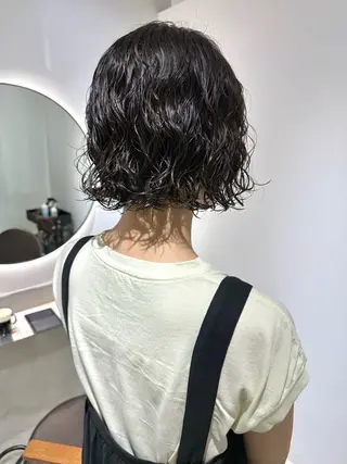 ショート パーマ 髪質改善 縮毛矯正/ レイヤー/銀座/本木のヘアスタイル