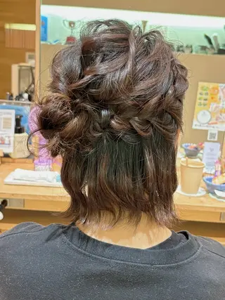 ショート ヘアアレンジ 大会出場に向け予約 縮小中🙇東美杏のヘアスタイル