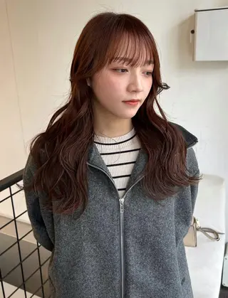 セミロング quon KINO/ カットモデル✂︎のヘアスタイル