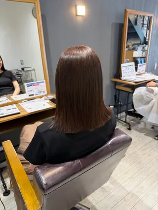 ミディアム ayumi / 郡山/暖色カラーのヘアスタイル