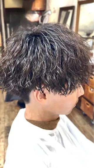 ショート メンズパーマ/ツイ スパ/波巻き/こころのヘアスタイル
