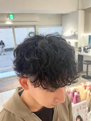 パーマ メンズ 外川 生純美ೀ🌝のヘアスタイル