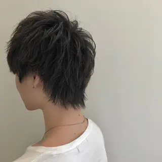メンズ 🍋透け感カラー🍃 オリーブ🍐Kahoのヘアスタイル