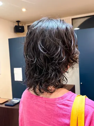 ミディアム パーマ enVOGUE/宮本 泰周のヘアスタイル