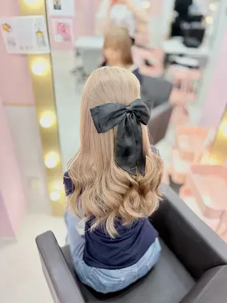 ロング カラー 甘ふわgirly🎀 ハイトーン🤍Ramのヘアスタイル