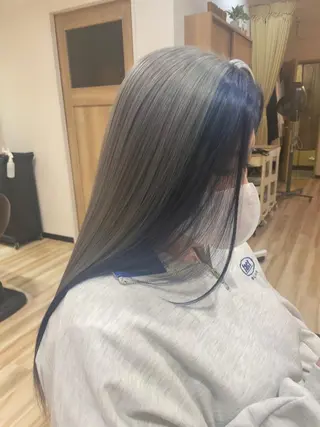 ロング カラー 🌈派手髪ハイトーン 🌈鈴木亮太🌈のヘアスタイル