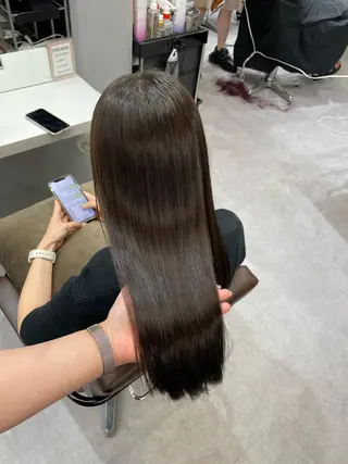 セミロング 髪質改善/縮毛矯正 /青山 早希🐾のヘアスタイル