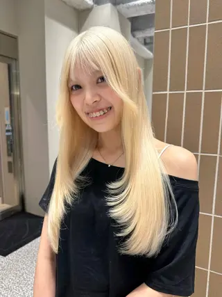 ロング カラー ピンクカラー/カラー 新宿美容室🎀のヘアスタイル