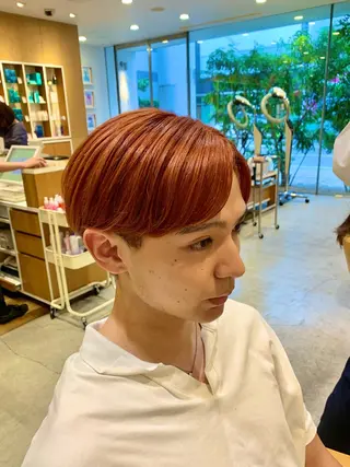 カラー 中尾 文哉のヘアスタイル