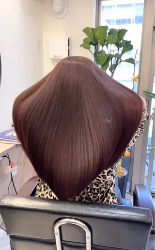 ロング カラー 髪質改善で 憧れの潤艶美髪にのヘアスタイル
