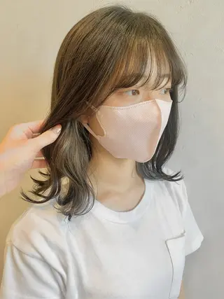 ミディアム ナチュラル／透明感 💎maoのヘアスタイル