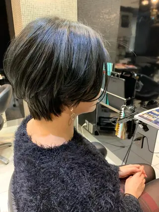 ショート カラー パーマ ヘアアレンジ Bianca 代表 硲 貴亮【東武練馬】のヘアスタイル