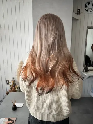 ロング ハイトーン belle ナホのヘアスタイル