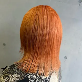 ミディアム カラー 💜推しインナー カラー/菊池柊真💜のヘアスタイル