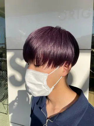 ショート カラー メンズ 後藤 澪のヘアスタイル