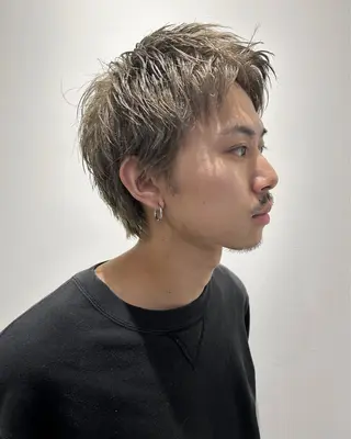 ショート カラー メンズ 田中 遥陽のヘアスタイル