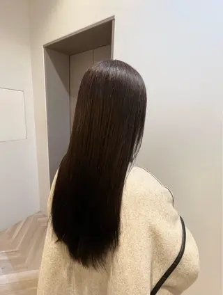 ロング カラー ヘアアレンジ 🎈ブリーチなし暖色 カラー/レッド/ゆいのヘアスタイル
