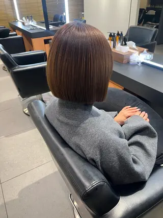 ショート 顔周りレイヤー 髪質改善 / AYUのヘアスタイル