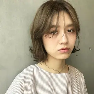 ミディアム カラー パーマ オーダー 府中のヘアスタイル