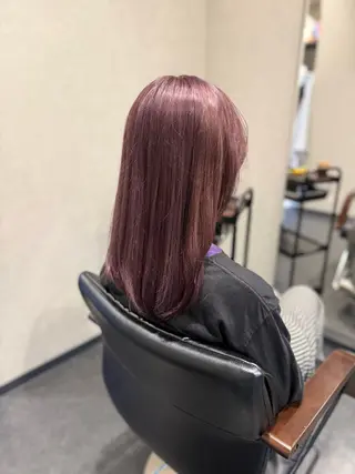 セミロング 髪質改善⚡️カラー 🍀武久 誠🍀のヘアスタイル
