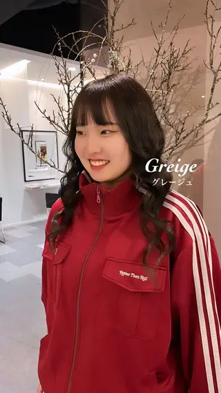 ロング カラー 中原 優美のヘアスタイル