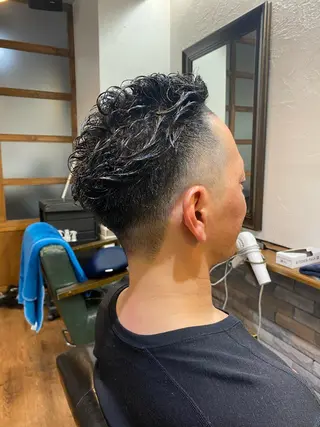 ショート パーマ メンズ 【Lei】橋本孝太 レイヤー・美髪矯正のヘアスタイル