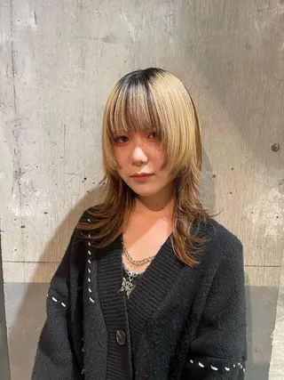 ミディアム カラー 海外レイヤー /NAGISAのヘアスタイル