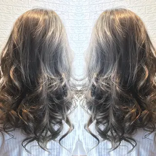 セミロング カラー 髪質改善美容師 中村 一のヘアスタイル